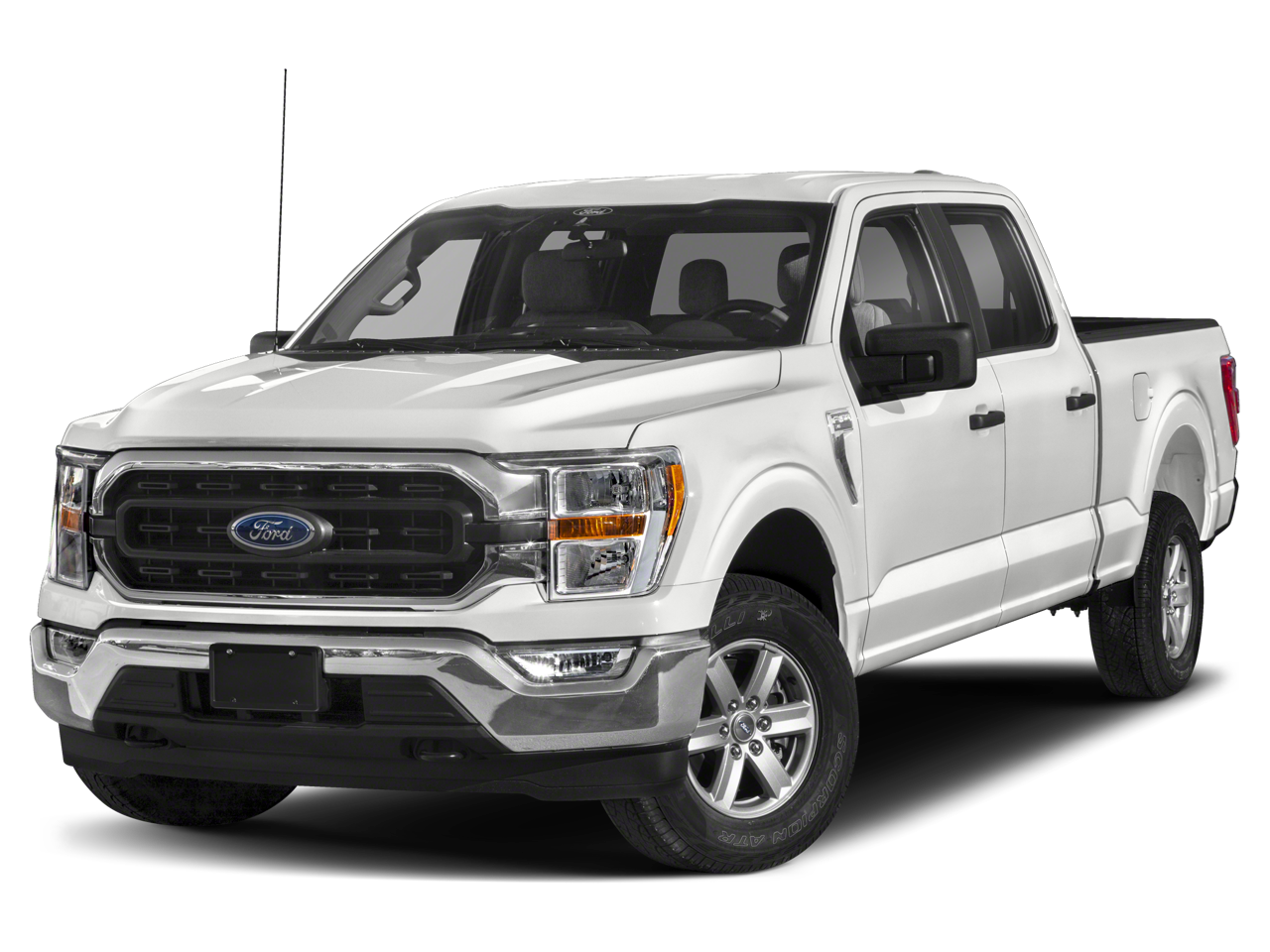 2021 Ford F-150 XLT in Gray Metallic — front three-quarter view