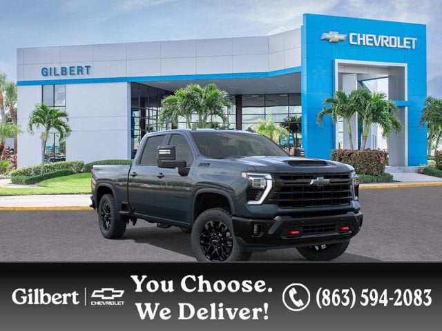 2026 Chevrolet Silverado 2500 HD LT in Cypress Gray — front three-quarter view