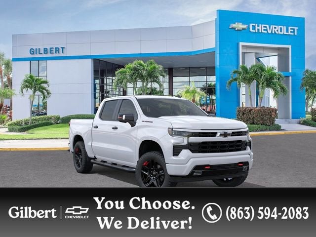 2026 Chevrolet Silverado 1500 RST in Summit White — front three-quarter view