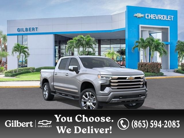 2026 Chevrolet Silverado 1500 High Country in Sterling Gray Metallic — front three-quarter view
