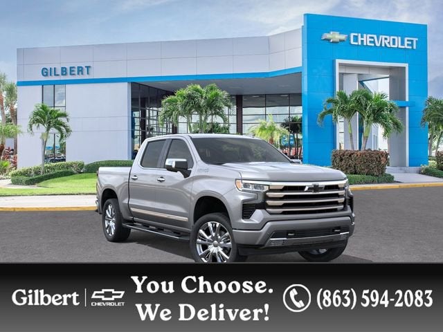 2026 Chevrolet Silverado 1500 High Country in Sterling Gray Metallic — front three-quarter view