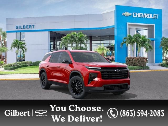 2026 Chevrolet Traverse LT in Radiant Red Tintcoat — front three-quarter view