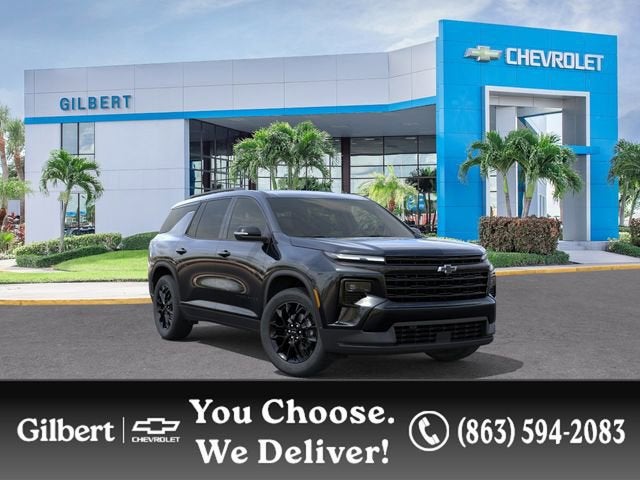 2026 Chevrolet Traverse LT in Mosaic Black Metallic — front three-quarter view