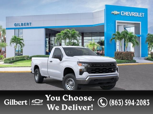 2026 Chevrolet Silverado 1500 WT in Summit White — front three-quarter view