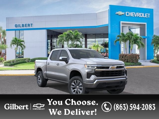 2026 Chevrolet Silverado 1500 LT in Sterling Gray Metallic — front three-quarter view