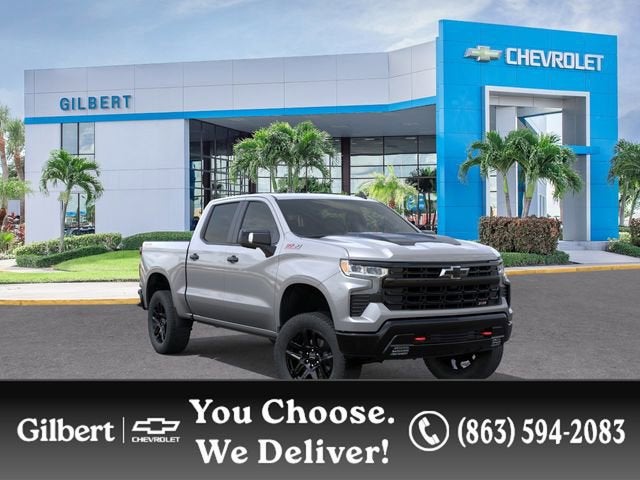 2026 Chevrolet Silverado 1500 LT Trail Boss in Sterling Gray Metallic — front three-quarter view