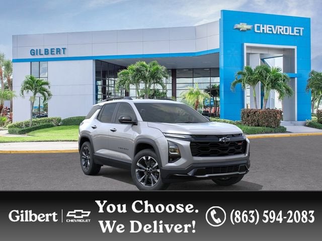 2026 Chevrolet Equinox RS in Sterling Gray Metallic — front three-quarter view