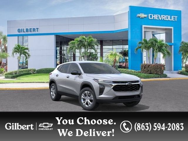 2026 Chevrolet Trax LS in Sterling Gray Metallic — front three-quarter view